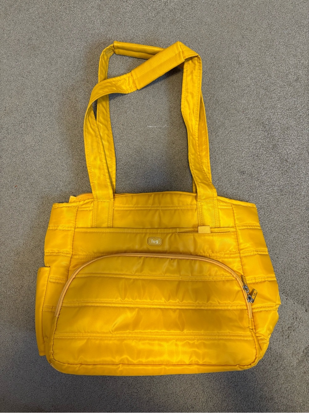 LUG Tote Purse Bright Yellow